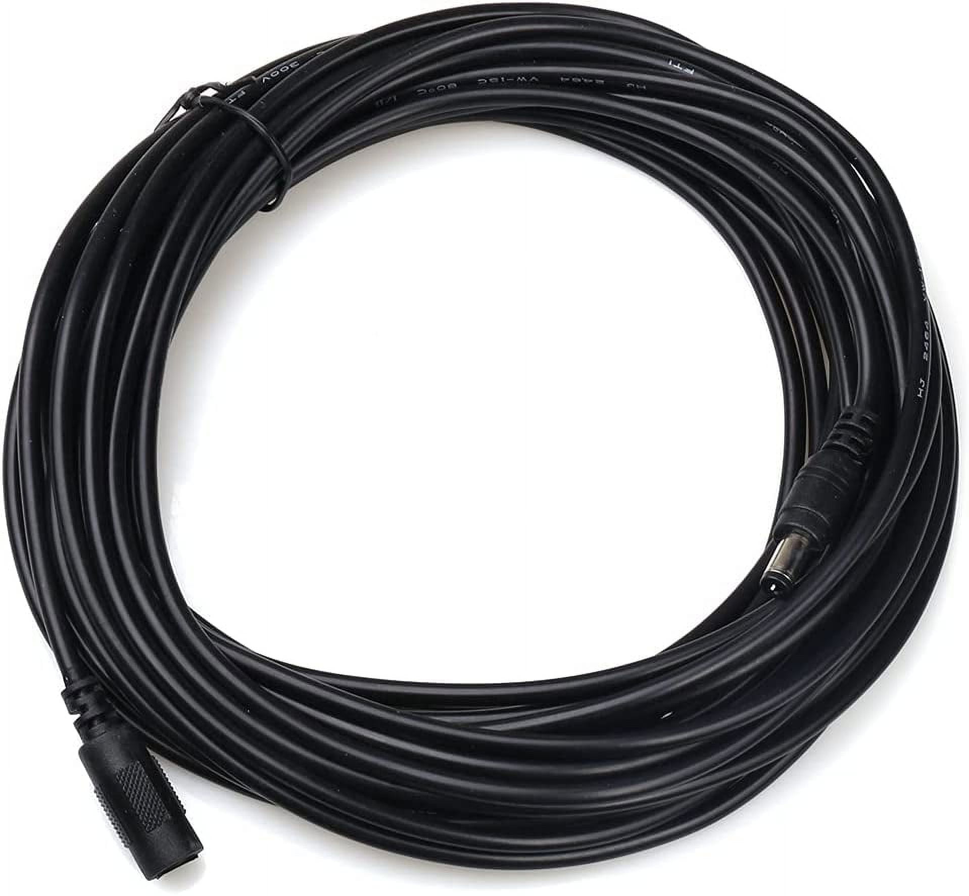 CCTV 5m(16.4ft) 2.1x5.5mm Dc 12v Power Extension Cable for CCTV Security Cameras IP Camera Dvr Standalone(5 pack)