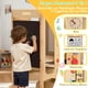 thumbnail image 4 of Torre para Niños, 3 en 1 Taburete de Cocina para Niños, Plegable Torre de Aprendizaje Montessori de Madera con Pizarra De Tiza Y Actividades Montessori, Red De Seguridad, Altura Ajustable, 4 of 7