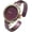 Burgundy, variant on Collections Japanese Quartz Women's 33mm Case Sparkly Dial Solid Metal Cuff Watch