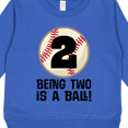 thumbnail image 3 of Inktastic 2nd Birthday Baseball 2 Year Old Boy Toddler Sweatshirt, 3 of 4