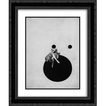 Laszlo Moholy Nagy 2x Matted 20x24 Black Ornate Framed Art Print 'The Olly and Dolly Sisters '