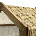 thumbnail image 4 of Egyptian Print Pet House, Characters and Hieroglyphs Retro Grunge Aged Paper Style Backdrop, Outdoor & Indoor Portable Dog Kennel with Pillow and Cover, 5 Sizes, Multicolor, by Ambesonne, 4 of 4