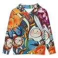 thumbnail image 4 of Adventure Time Kids Hoodie Cozy Hooded Sweatshirt Long Sleeve Sweater Tops Pullover Hoodies Boys Girls 12-14Y, 4 of 8