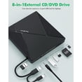 thumbnail image 2 of Unidad externa de CD DVD PeroBuno TP886 USB 3.0 para ordenador portátil, 2 of 9