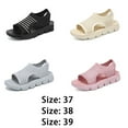 thumbnail image 2 of Guardurnaity Sandalias de verano para mujer, ideales para paseos informales por la playa y aventuras al aire libre. Zapatos de moda para mujer. Calzado G-YW179beige, en caja 38, 2 of 6