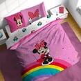 thumbnail image 4 of Sunny Side Up Disney Minnie Mouse Rainbow Dots 7 Piece Full Size Bed Set with Sham, 4 of 6