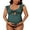 Blue, variant on Retro Cut Out Maternity One-Piece Swimsuit (Women's)