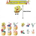 thumbnail image 4 of SpongeBob Birthday Party Supply Disposable Banner Cake Topper Hanging Flag SpongeBob SquarePants Balloon Set Birthday Decoration, 4 of 5