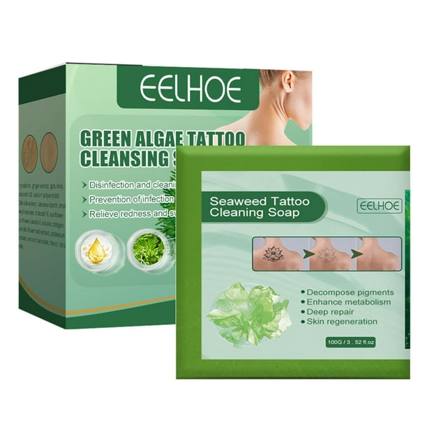 Green Algae Fade Tattoo Removal Soap Mild and Moisturizing to the Skin
