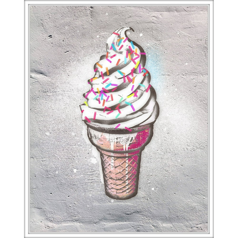 PTM Images Ice Cream Concrete I Wall Art