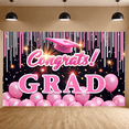 thumbnail image 5 of Graduation Cap Mastered it Banner Golden Text Academic Backdrop Sparkling Stars Dark Background Success Background for Graduation Party University Ceremony Master's Celebration, 5 of 9