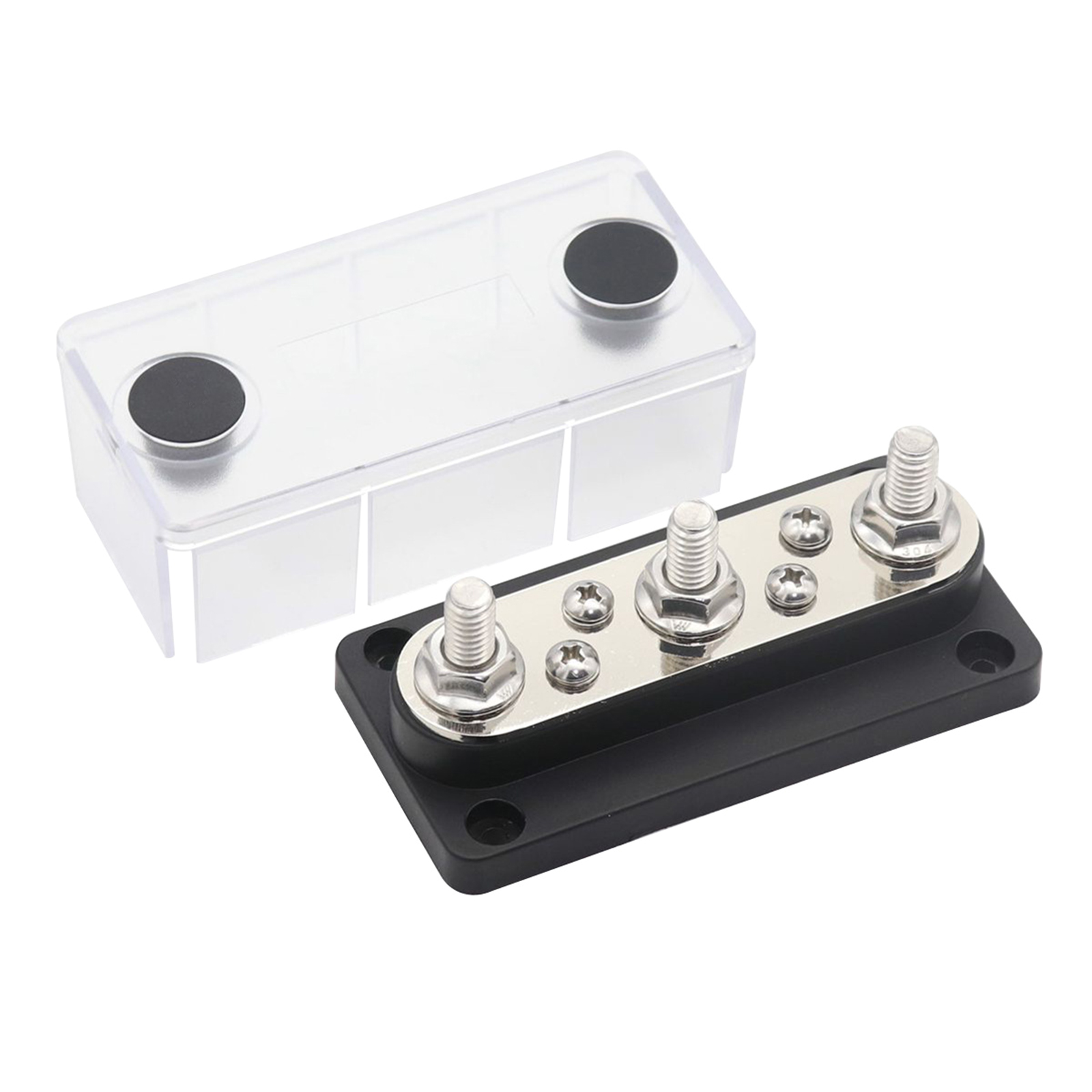 Bus Box Board 48V 150A Power Distribution Block with Cover for Car Boat Marine Truck Junction Terminal Block