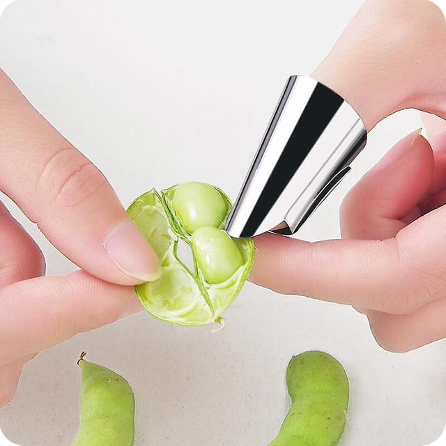 Protector de dedos de acero inoxidable, protector de manos anticorte, protector de dedos, cortador de cocina, herramienta de corte seguro para cocina (6 uds, plateado) ShuxiuWang 8390605824166