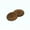 Dark Wood 32L, variant on Mibo 10pcs Round Faux Wood Buttons with Wide Flat Rim - 36L (22mm) - 4 Hole - Light Wood
