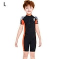 thumbnail image 2 of Niños traje de buceo traje de buceo secado rápido retroceso mono cremallera transpirable deportes pieles de buceo para buceo snorkeling surf nadando negro l kenally OD003670-07, 2 of 7