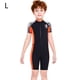 thumbnail image 2 of Niños traje de buceo traje de buceo secado rápido retroceso mono cremallera transpirable deportes pieles de buceo para buceo snorkeling surf nadando negro l Eigraketly OD003670-07, 2 of 7