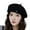 Black Fixed pleats, variant on Lightweight Woolen Beret Solid Color Hat For Cold Weather Outfits