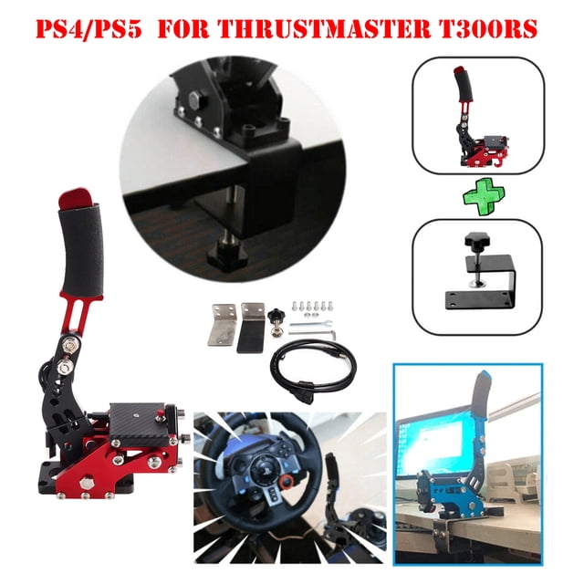 14Bit PS4/PS5 USB3.0 Handbrake Kits for Racing Games Steering Wheel Stand T300RS C