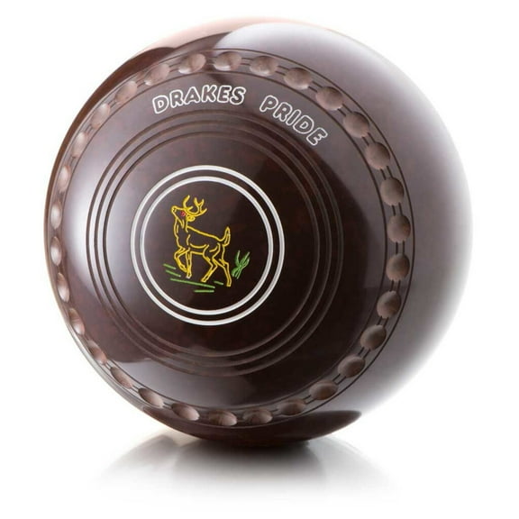 Drakes Pride Professional bowls - Brown, gripped, Size 2, Medium
