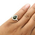 thumbnail image 2 of Black Opal Gemstone Solid Silver Engagement Bezel Band New Ring Jewelry Size 7, 2 of 2