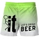 thumbnail image 3 of Augper Men's Slim Swim Shorts Printing Pockets Quick Dry Swimsuit Sports Swim Trunks, 3 of 4