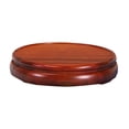 thumbnail image 1 of Red Sandalwood Circular Flowerpot Base, Bonsai Vase Teapot Display Stand Bracket, 1 of 6
