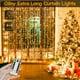 thumbnail image 2 of Luces de cortina Ollny Christmas 300 LED de 3 x 3 m para exteriores, 2 of 9