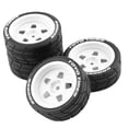 thumbnail image 1 of Juego de 4 llantas y neumáticos de repuesto para coche RC, 12 mm, resistentes al desgaste, para HPI Blanco, 1 of 4