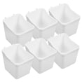 thumbnail image 4 of HINTRMENT 6Pcs Peg Board Tool Organizer in White ABS for Office and Kitchen Use, 4 of 8