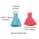 thumbnail image 3 of 30Pcs 6 Colors Polycotton(Polyester Cotton) Tassel Pendant Decorations with Iron Findings Mixed Color 20~30x7~8mm Hole: 5mm 5Pcs/color, 3 of 5
