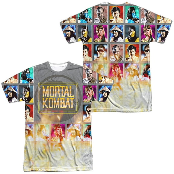 Mortal Kombat Klassic - Choose Your Fighter (Front/Back Print) - Short Sleeve Shirt - Small