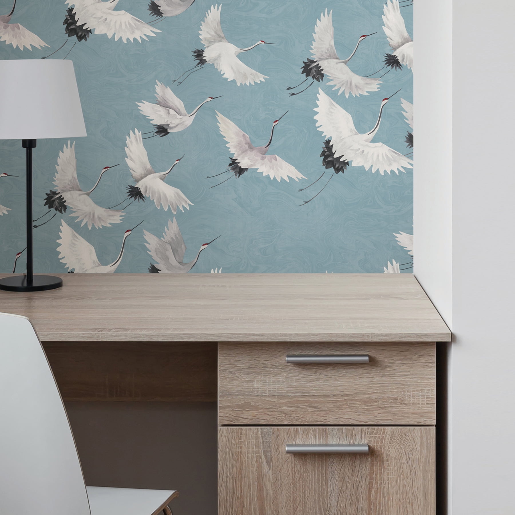 NuWallpaper Halcyon Vinyl Peel And Stick Wallpaper, 216-in by 20.5-in, 30.75 sq. ft.