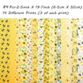 thumbnail image 2 of iMzoon 84 Pcs Bandes de Tissu en Rouleau Gelée pour Quilting, Rouleaux Gelée Pré-Découpés, Lots de Bandes de Tissu pour Quilting, Matériel pour Projets de Quilting et de Couture, Design Abeille, 2 of 11