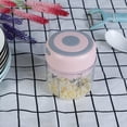 thumbnail image 2 of TeqHome Mini Electric Garlic Chopper Garlic Mincer for Chili Nut Onion Pepper 8.45OZ, 2 of 9