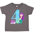thumbnail image 3 of Inktastic Fourth Birthday Mermaid Girls Toddler T-Shirt, 3 of 5