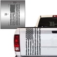 thumbnail image 2 of Distressed American Flag Truck Tailgate Vinyl Decal Compatible with Most Pickup Trucks USA Sticker Pickup Truck Car Sticker Rear Graphic (11" x 25", Dark Gray), 2 of 8