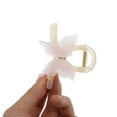 thumbnail image 5 of Unique Bargains 1 Pc Mesh Butterfly Hair Clips Hairdo Clip for Home Beige Pink, 5 of 5