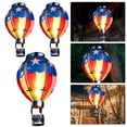 thumbnail image 4 of Linterna Solar Globo Aerostático Decorativa Impermeable 3 Piezas para Jardín Patio (A), 4 of 4