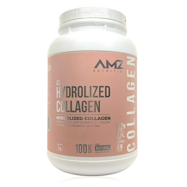 Colágeno Hidrolizado AMZ A. Hialurónico Biotina 1 kg Natural
