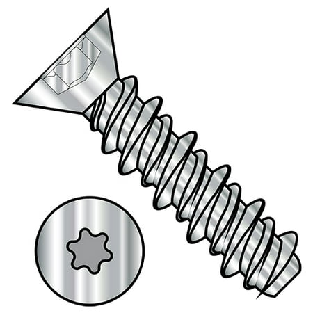 

6-19X1/2 6 Lobe Flat High Low Screw Fully Threaded 18 8 Stainless Steel (Pack Qty 5 000) BC-0608HTF188