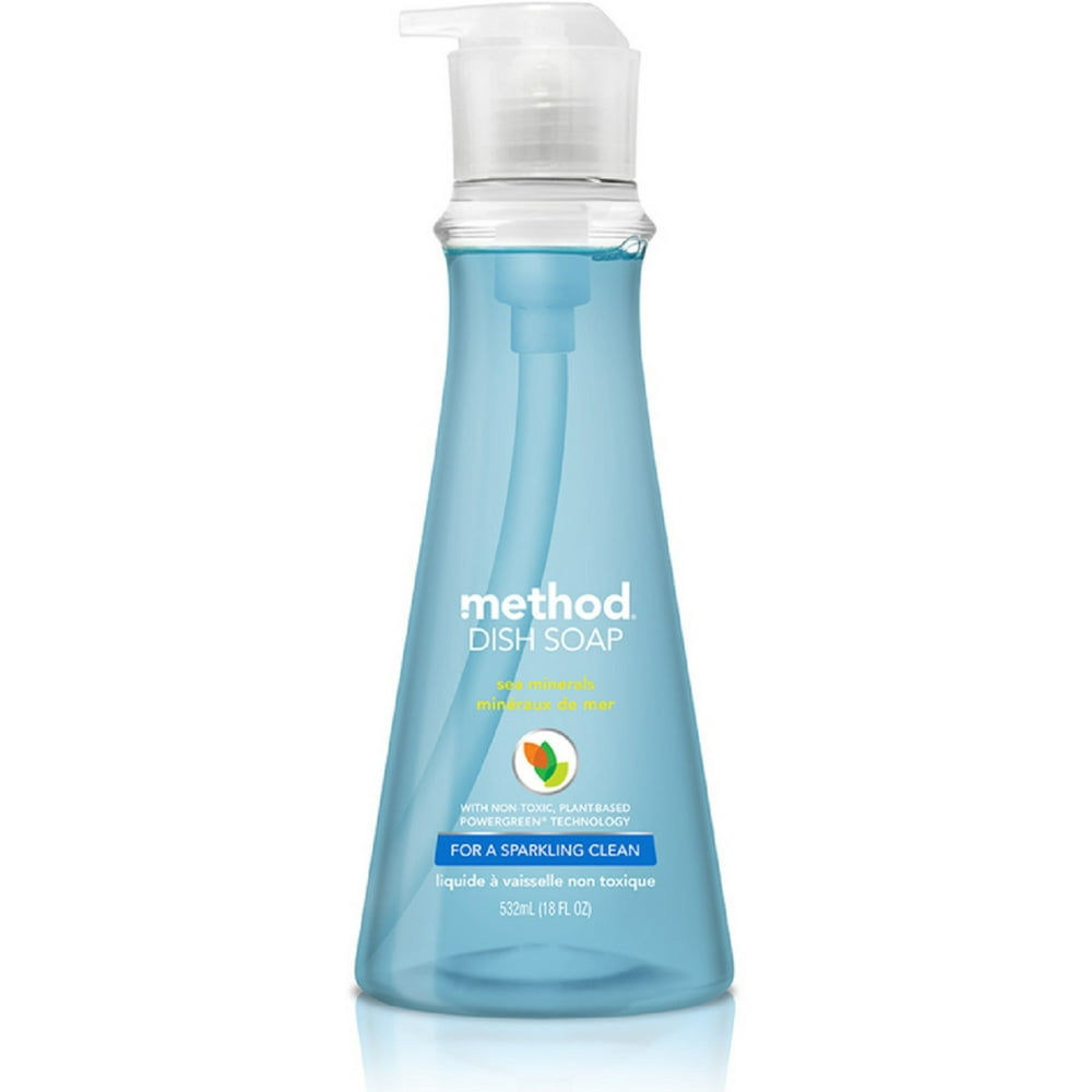 Method Dish Soap, Sea Minerals 18 oz (Pack of 2)