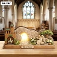 thumbnail image 6 of YingYouFu Empty Tomb Easter Scene and Cross Decoration He Is Risen Tabletop Decor Religious Wooden Signs Jesus Cross Table Centerpieces for Religious Home Mantels Tabletop Christian Gifts, 6 of 9