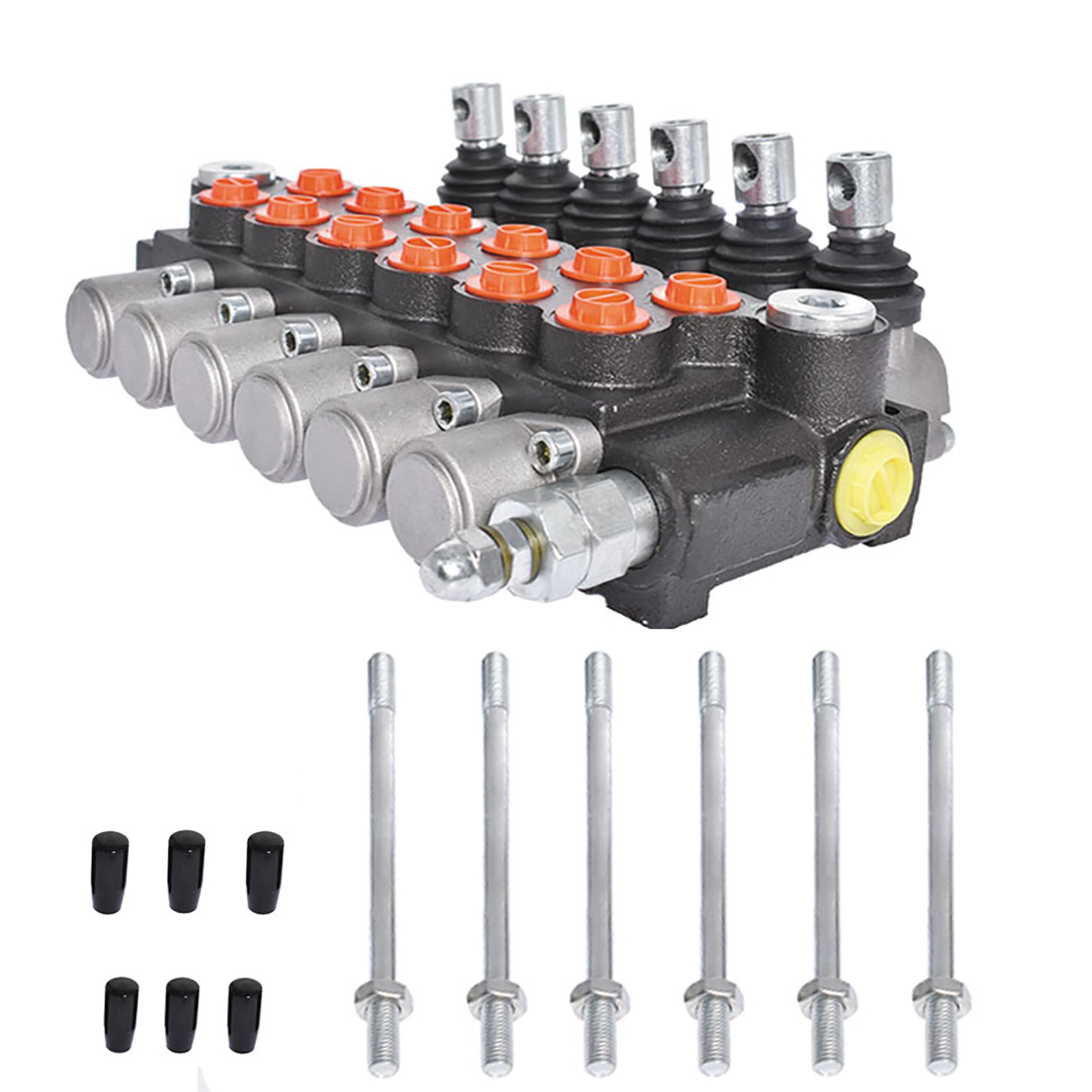 Hydraulic hand control valve 7 compartment 3600PSI 60 l/min 13GPM + lever