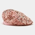 thumbnail image 4 of Women Girls Sparkly Sequin Beret Hat Fashion Fun Stretch Beanie Cap Headwear for Festival Party Club, 4 of 5