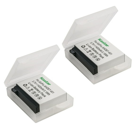 Kastar 2-Pack AHDBT-401 / AHBBP-401 Battery Replacement for Gopro4 Hero4, AHDBT-401, AHBBP-401 Battery, Gopro AHDBT-401 Action Sport Camera, AHBBP-401 Action Sport Camera, HERO4 Black