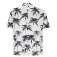 thumbnail image 4 of Iugvhana Mens Hawaiian Shirts Casual Beach Summer Shirt Floral Button Down Tropical Holiday Short Sleeve Shirts White#1 XL, 4 of 5