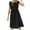 Black formal dresses for women, variant on Wycnly Formal Dresses for Women Casual Ruffle Sleeve Smocked Swing Tank Midi Dresses Sleeveless Round Neck Solid 2025 Summer Knee-Length Dress Yellow XS