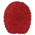 thumbnail image 2 of Home Weavers Fantasia Collection Toilet Lid Seat Cover, Elastic Edges, 100% Cotton Soft Universal Fit for Standard Oblong Round Elongated Bath Room Bowl Lids, Washable, 18"x18" Toilet Lid Cover, Red, 2 of 5