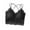 Black, variant on Fesfesfes Bras for Women Stretchy Breathable Bras Shockproof Yoga Vest Bralette Padded Underwear Bras Girls Sheer Lace Tank Tops with Built in Bras