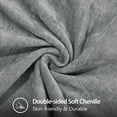 thumbnail image 3 of decorUhome Chenille Throw Pillow Covers 26x26 Set of 2, Soft Farmhouse Decorative Pillow Covers, Ultimate Gray(Pillow Cover Only, No Inserts Included), 3 of 10